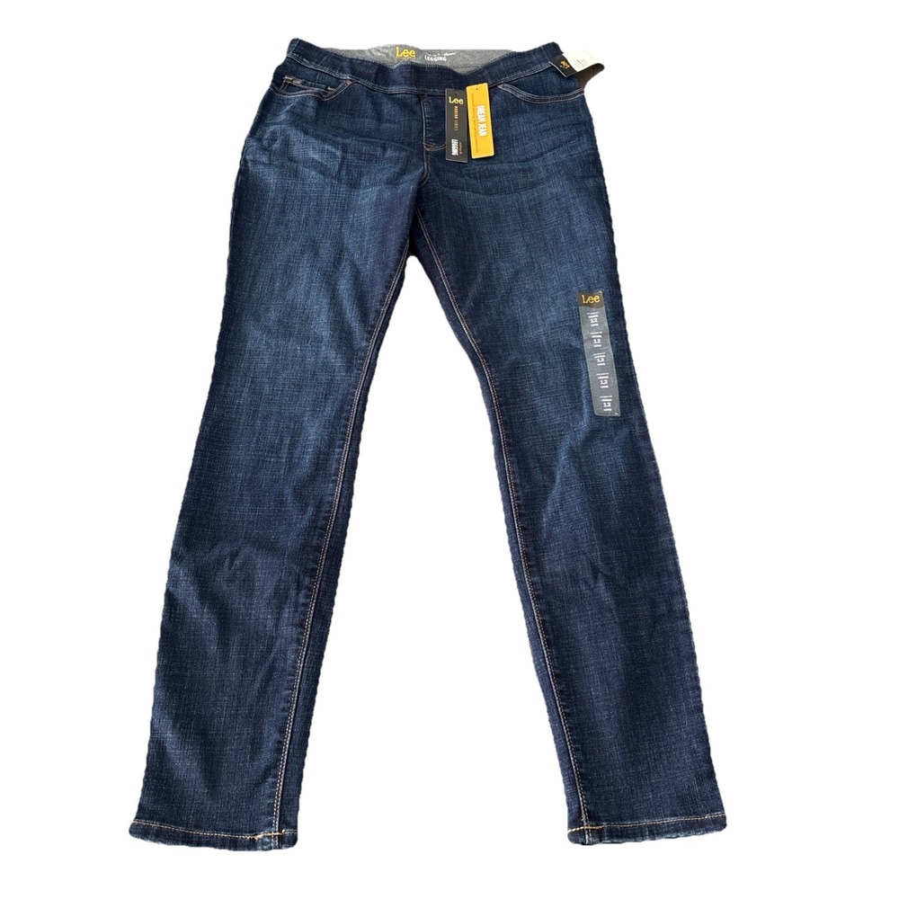 Lee Modern Series Dream Jeans 12 long Blue Skinny Leg Stretch Denim Womens leggi